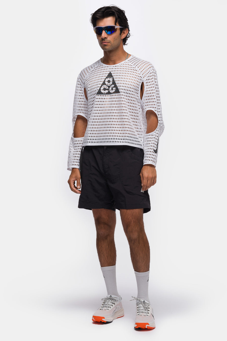 Nike ACG Radical AirFlow NXT Dri-FIT Long Sleeve Trail Running Top in White - Notre
