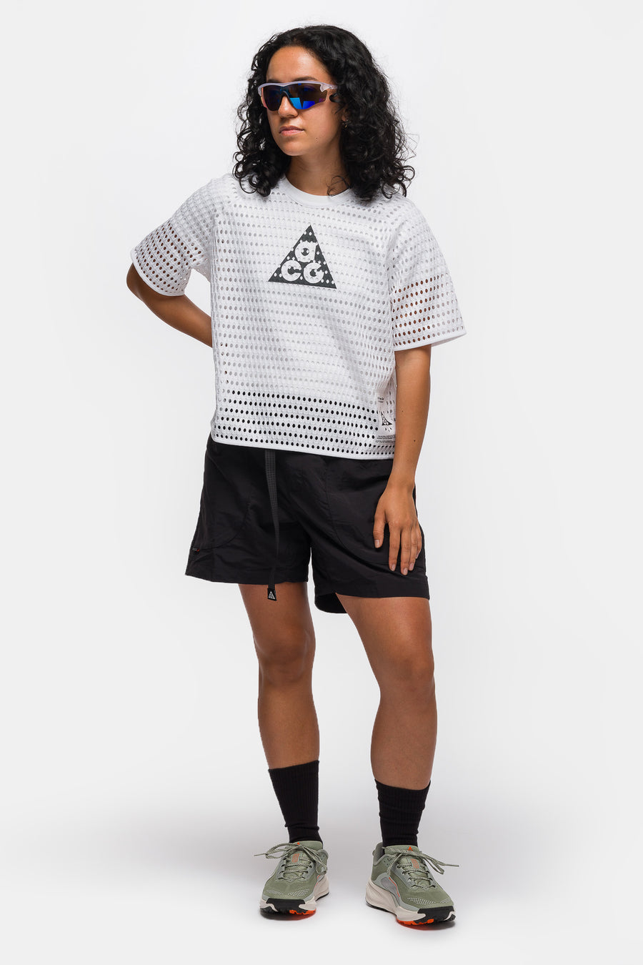 Nike ACG Women's Radical AirFlow Dri-FIT Short-Sleeve Trail Running Top in White - Notre
