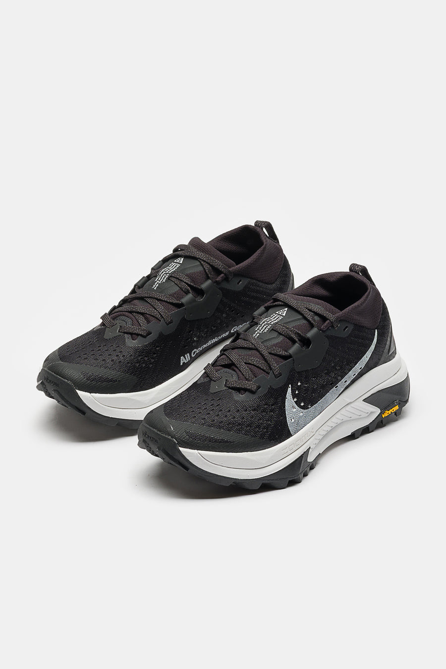 Nike ACG Zegama Sneaker in Black/Summit White/Safety Orange - Notre