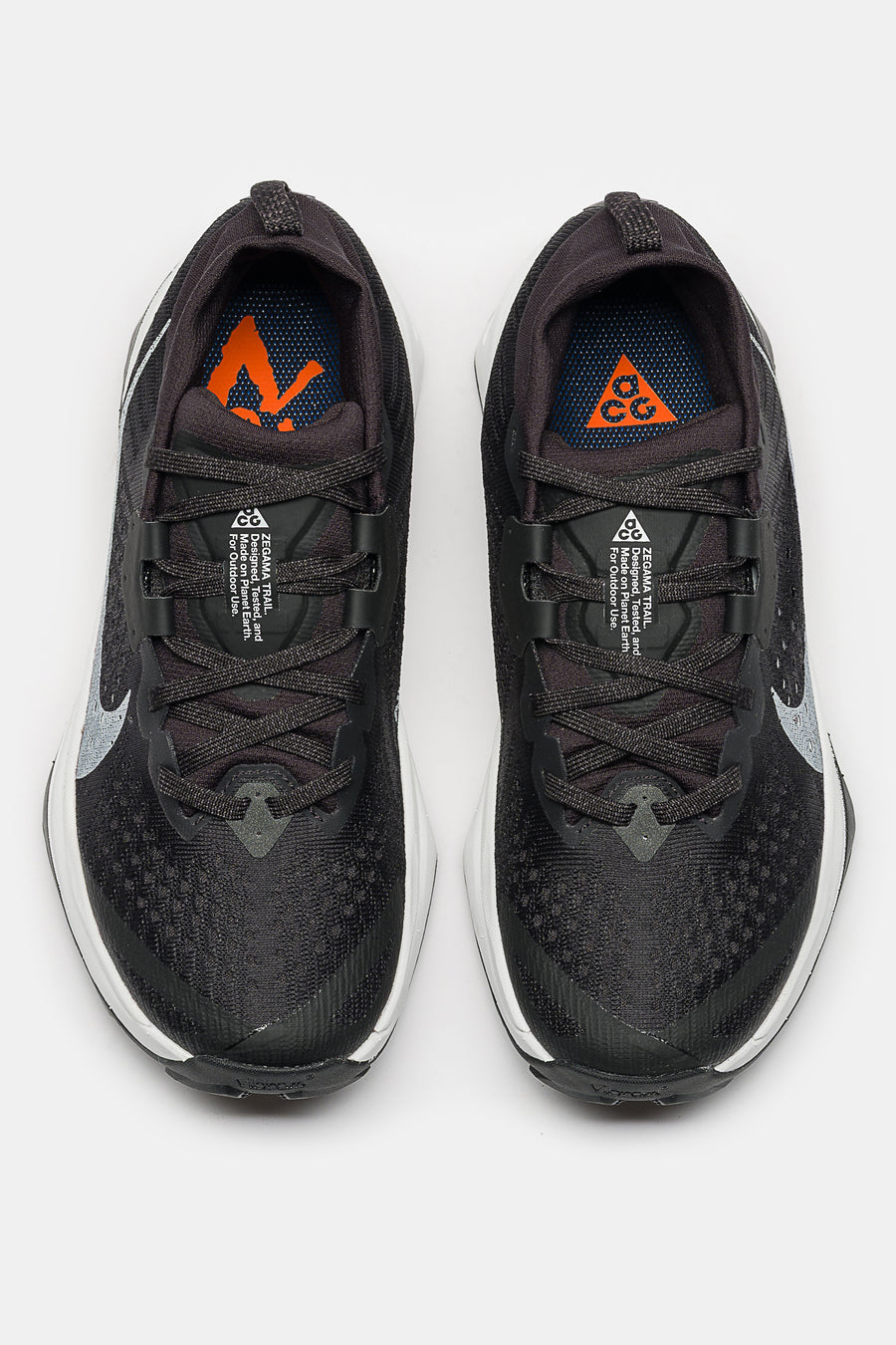 Nike ACG Zegama Sneaker in Black/Summit White/Safety Orange - Notre