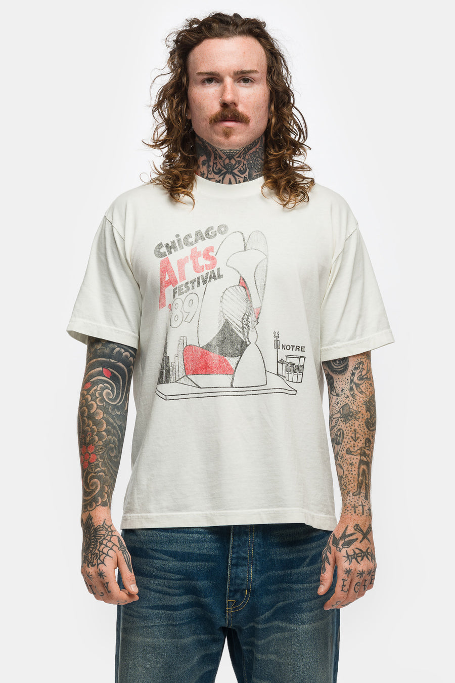 Notre Festival T-Shirt in Vintage White - Notre