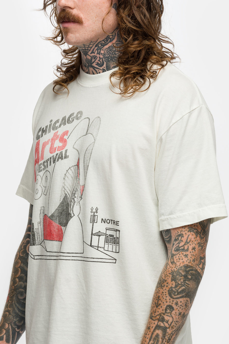 Notre Festival T-Shirt in Vintage White - Notre