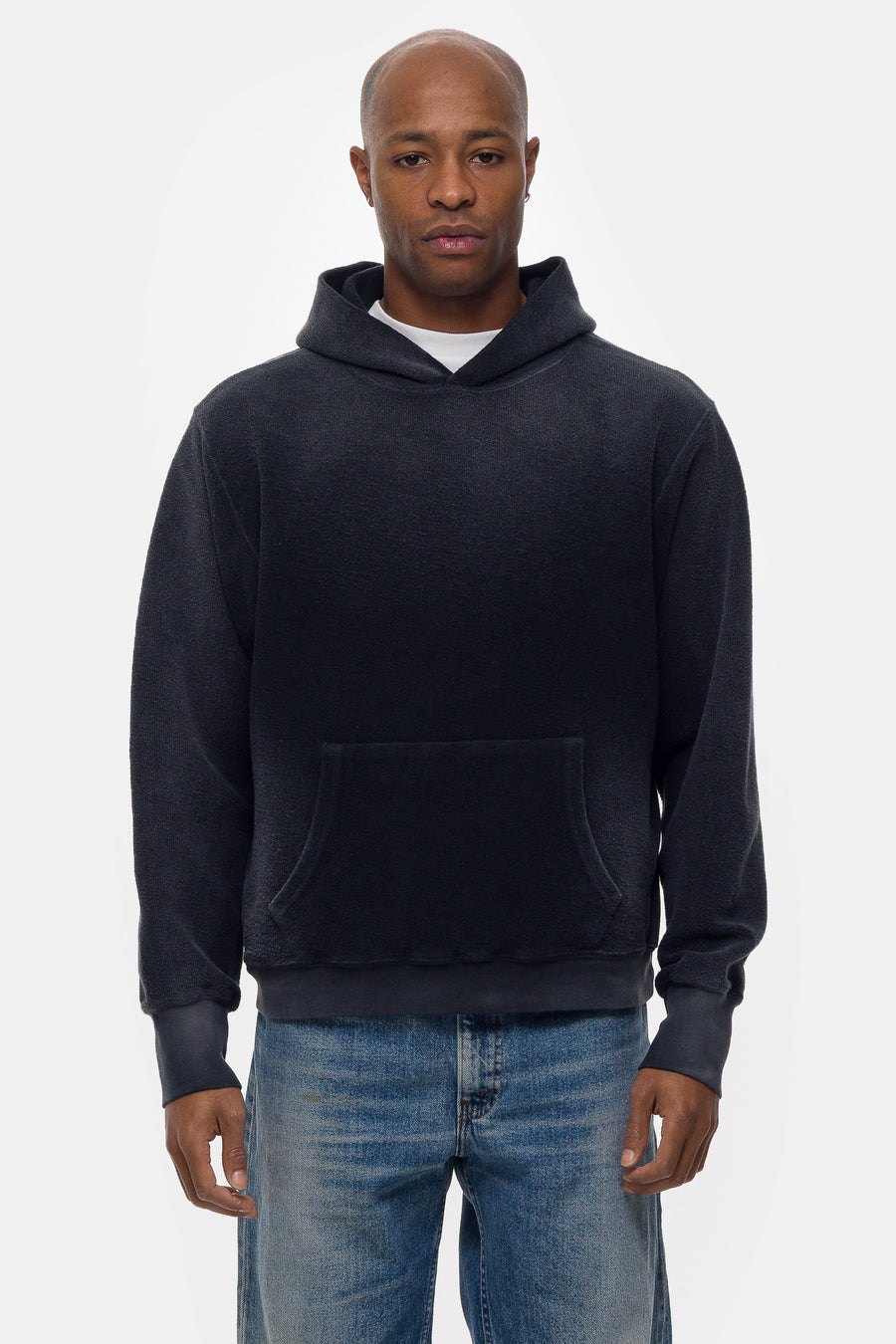 Notre Reverse French Terry Hoodie in Black - Notre