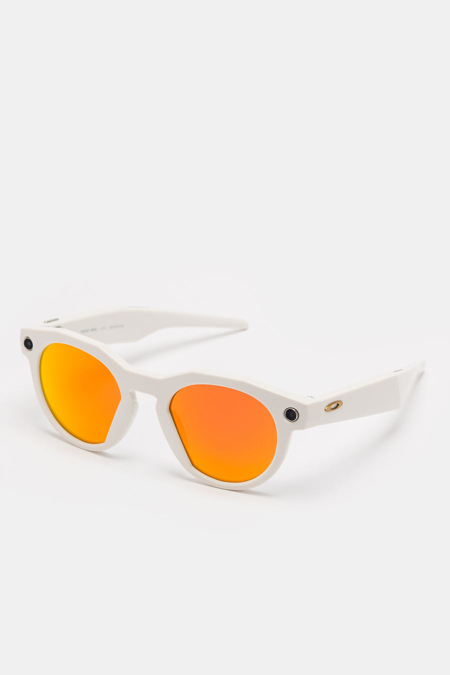 Oakley Meta HSTN Glasses in Warm Grey/Prizm Ruby Lens - Notre