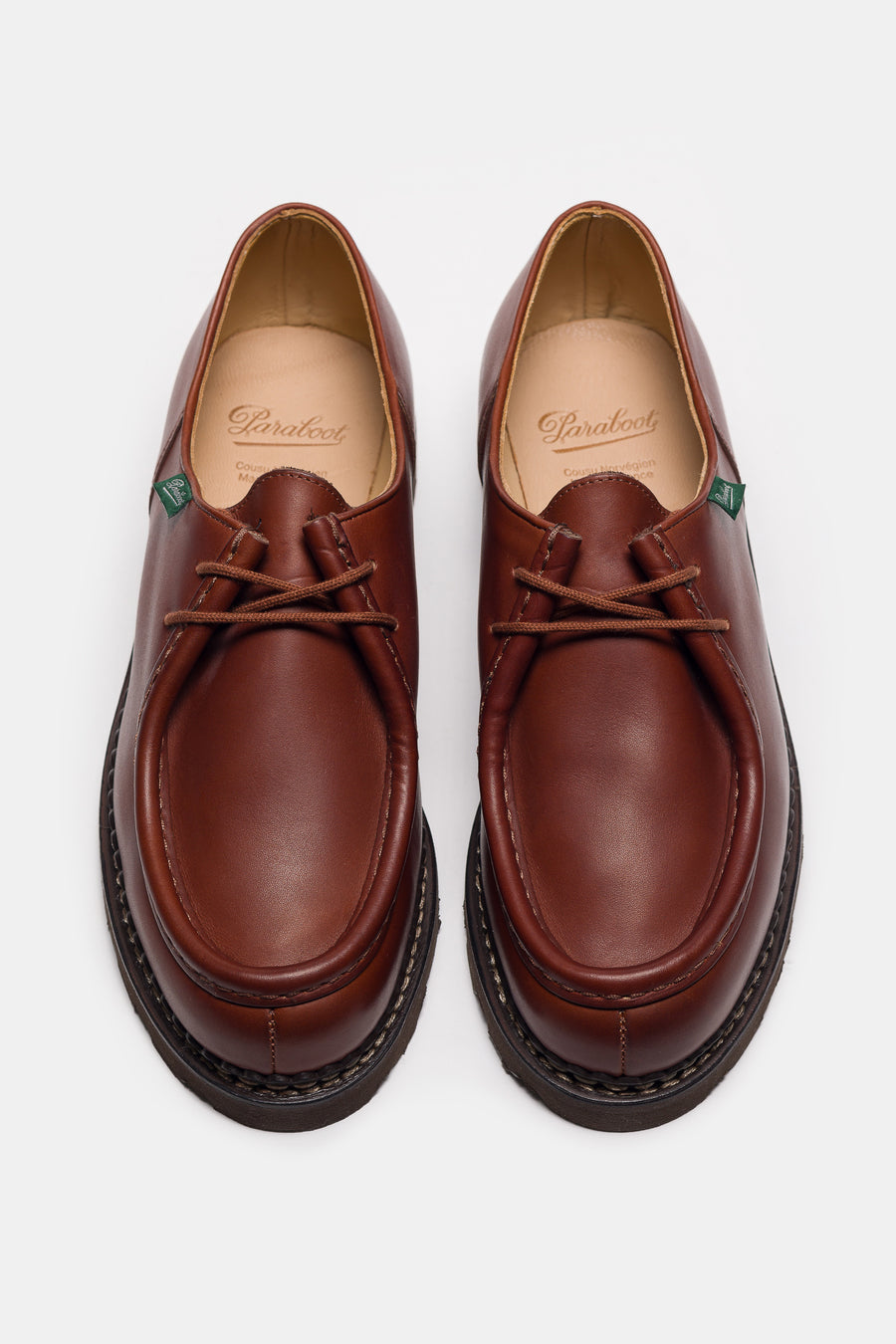 Paraboot Michael Moc Lace-Up Shoe in Maroon - Notre