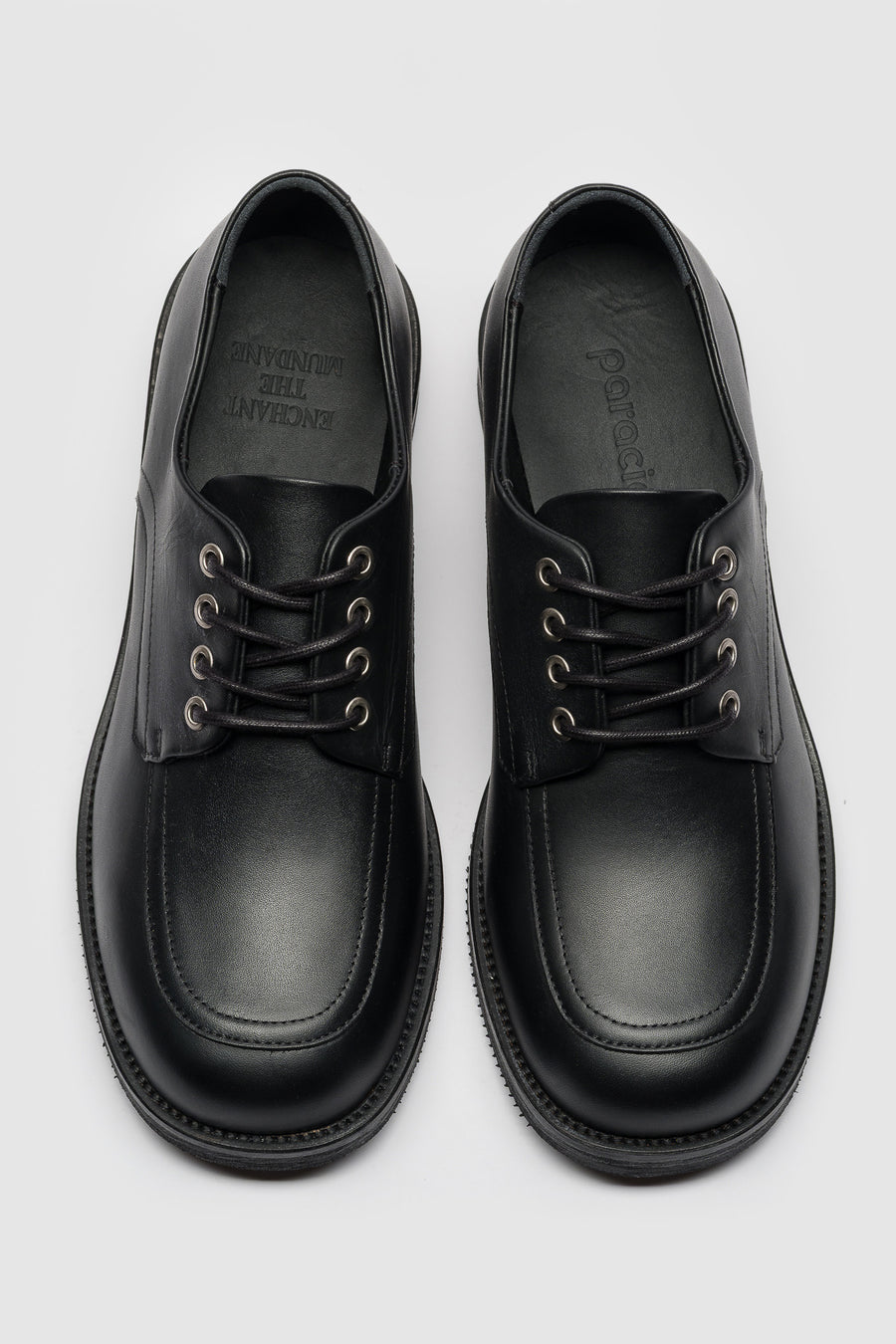 Paracia Old Buster Moc Toe Shoe in Calfskin Black - Notre