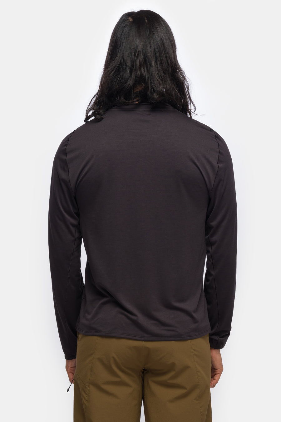 Portal Lateral Peak LS T-Shirt in Black Beauty - Notre