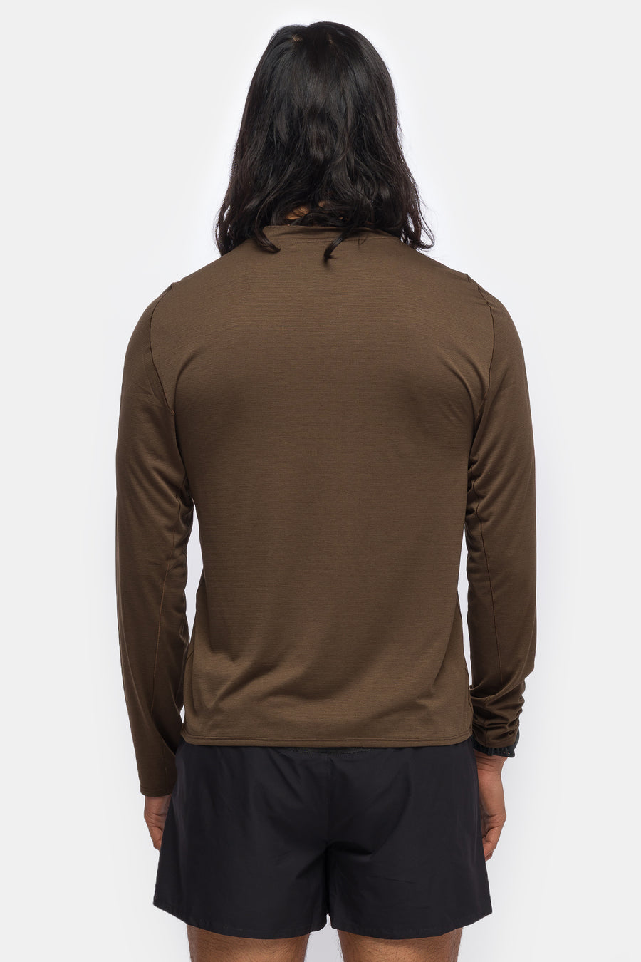 Portal Lateral Peak LS T-Shirt in Slate Black - Notre