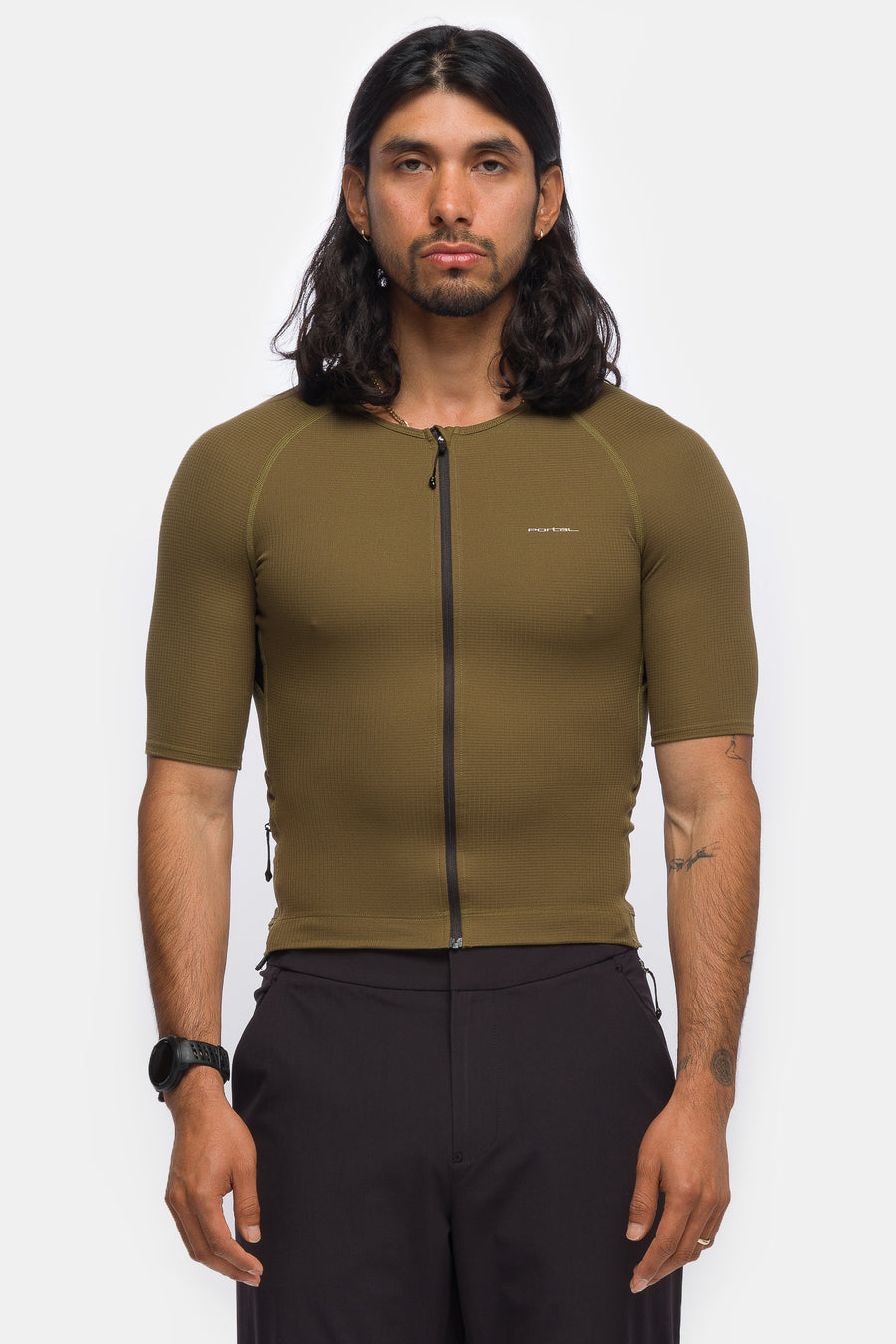 Portal Range Light Jersey in Dark Olive - Notre