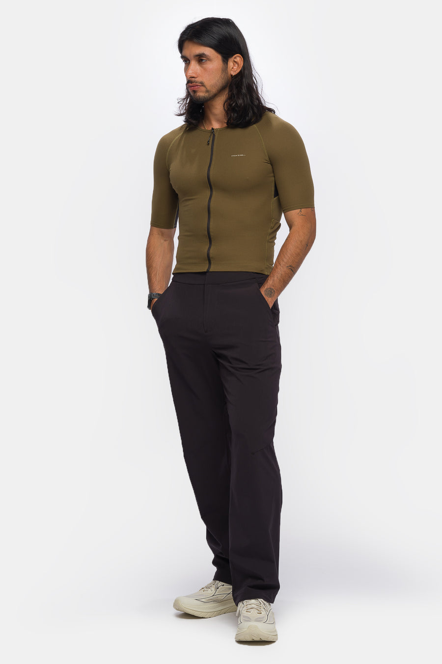 Portal Range Light Jersey in Dark Olive - Notre