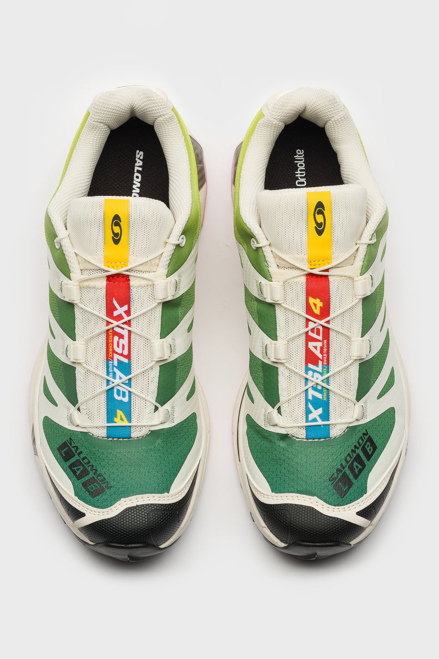 SALOMON ADVANCED XT-4 OG Sneaker in Vanilla Ice/Acid Lime/Pink Frosting - Notre