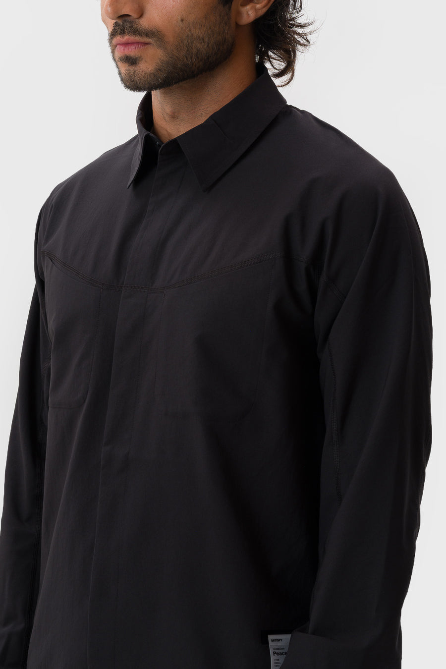 Satisfy AmbientWarp™ River Shirt in Black - Notre
