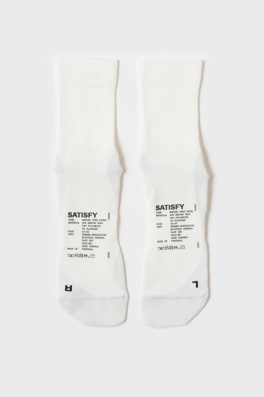Satisfy Merino Nylon Tube Sock in Off White - Notre