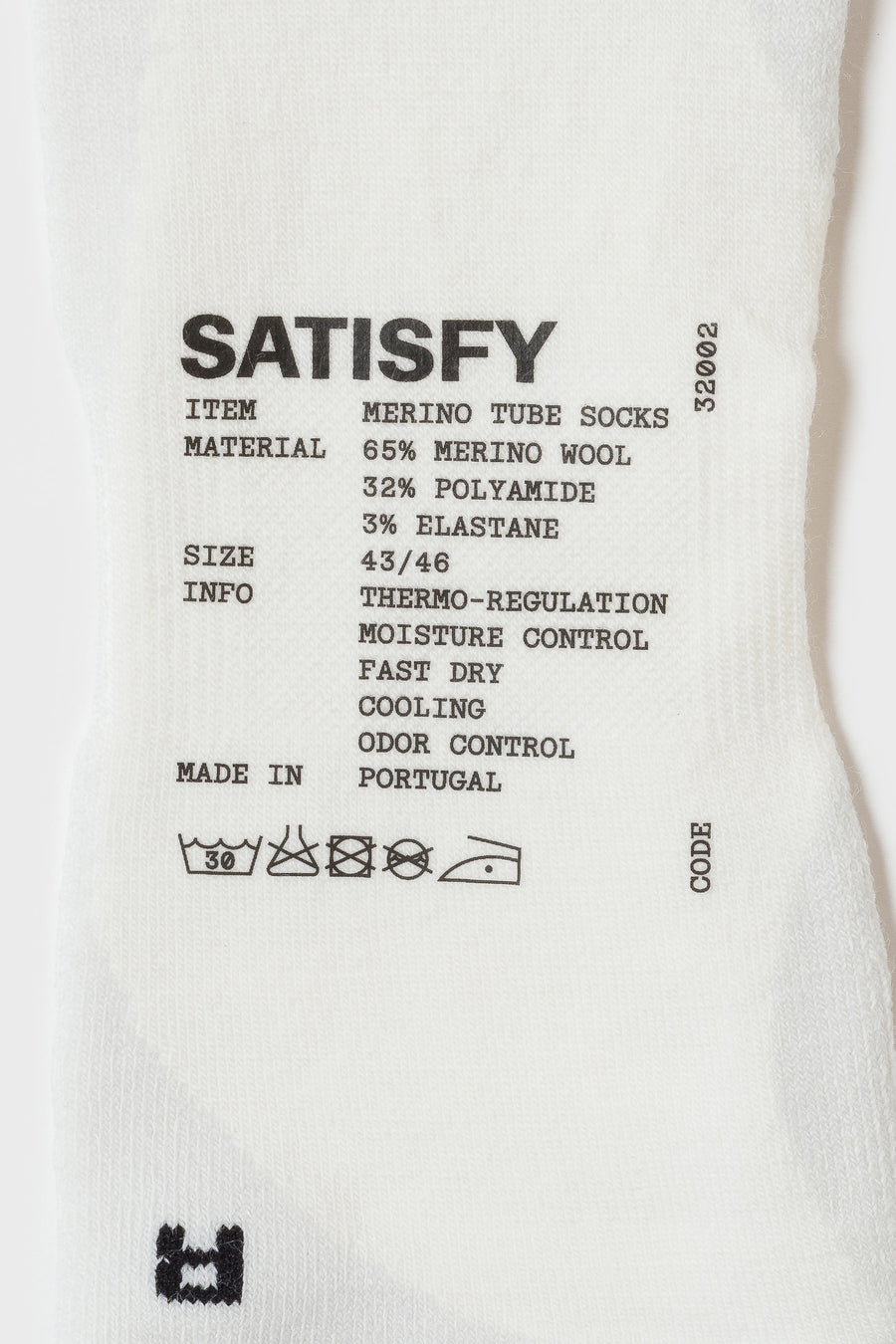 Satisfy Merino Nylon Tube Sock in Off White - Notre