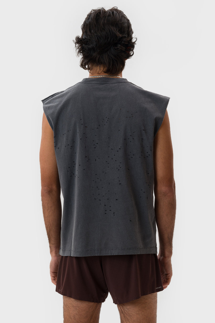 Satisfy MothTech™ Muscle T-Shirt in Aged Black - Notre
