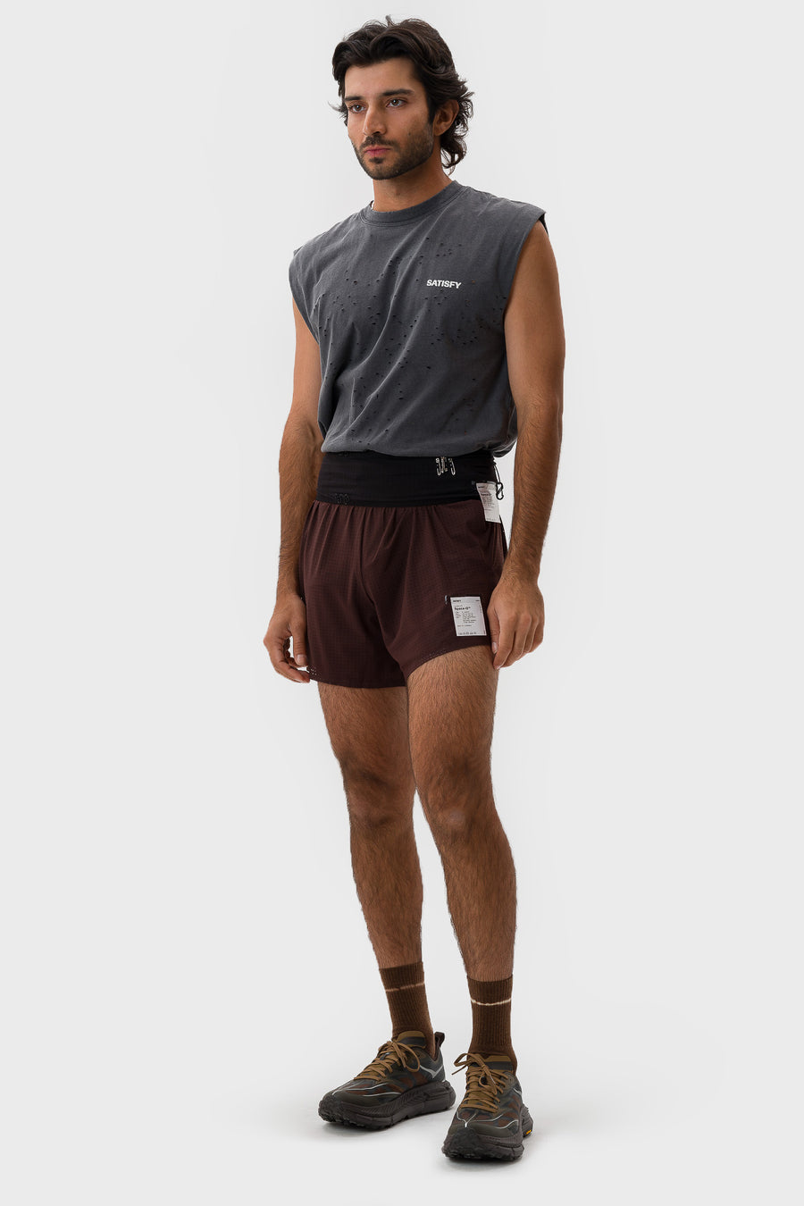 Satisfy MothTech™ Muscle T-Shirt in Aged Black - Notre