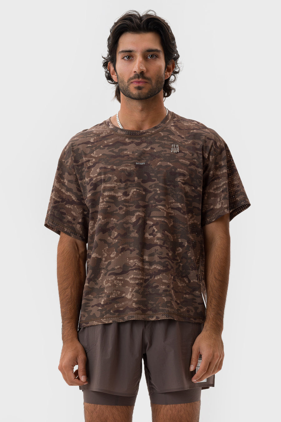 Satisfy Space‑O™ T‑Shirt in Camo Overland Trek - Notre