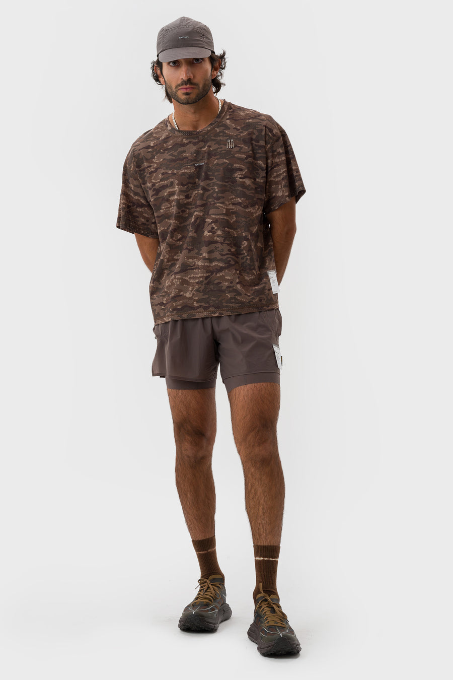 Satisfy Space‑O™ T‑Shirt in Camo Overland Trek - Notre