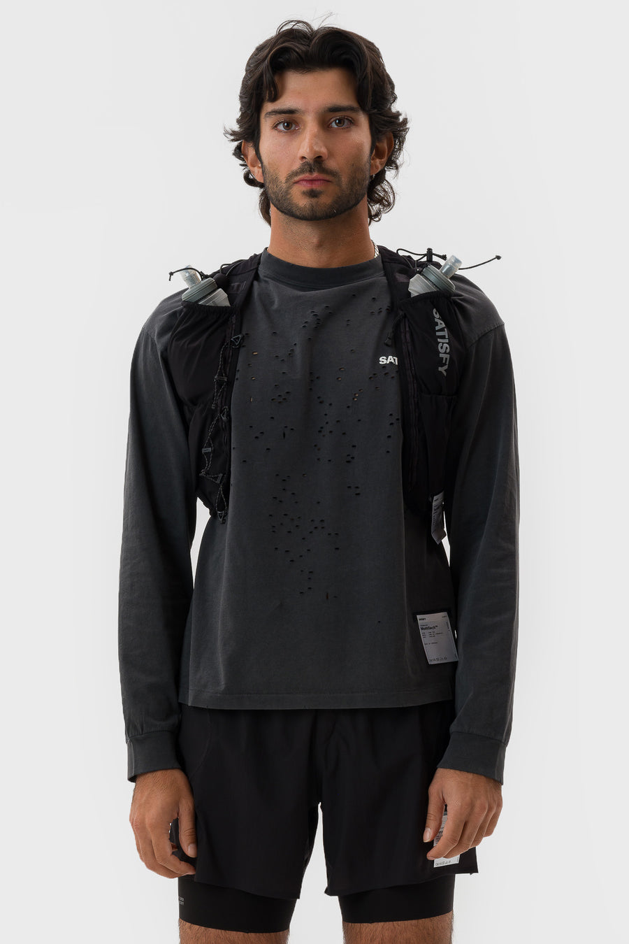 Satisfy TechSilk™ Drift Cordura® 5L Hydration Vest in Black - Notre
