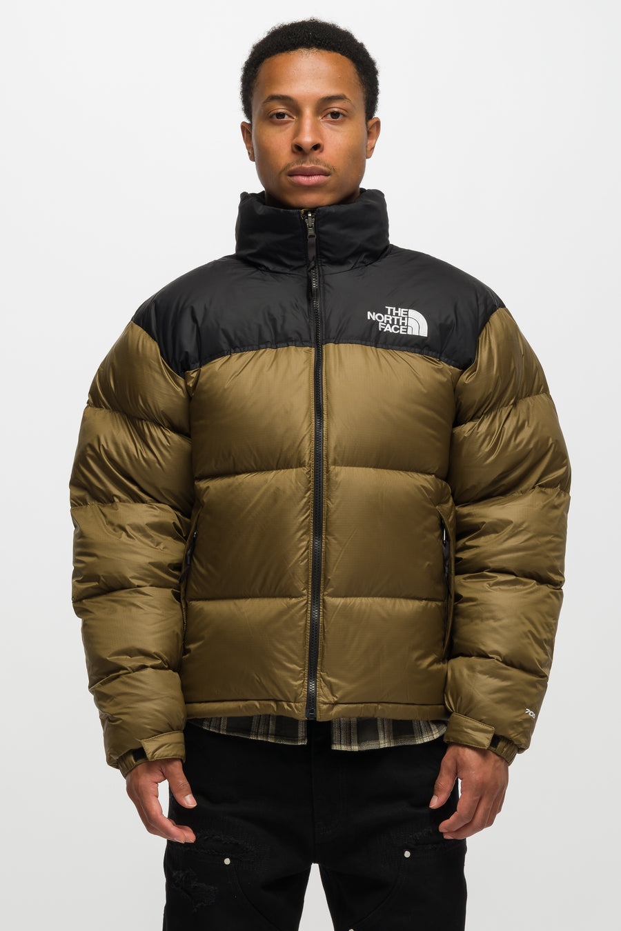 The North Face 1996 Retro Nuptse Jacket in Caraway Seed/TNF Black - Notre
