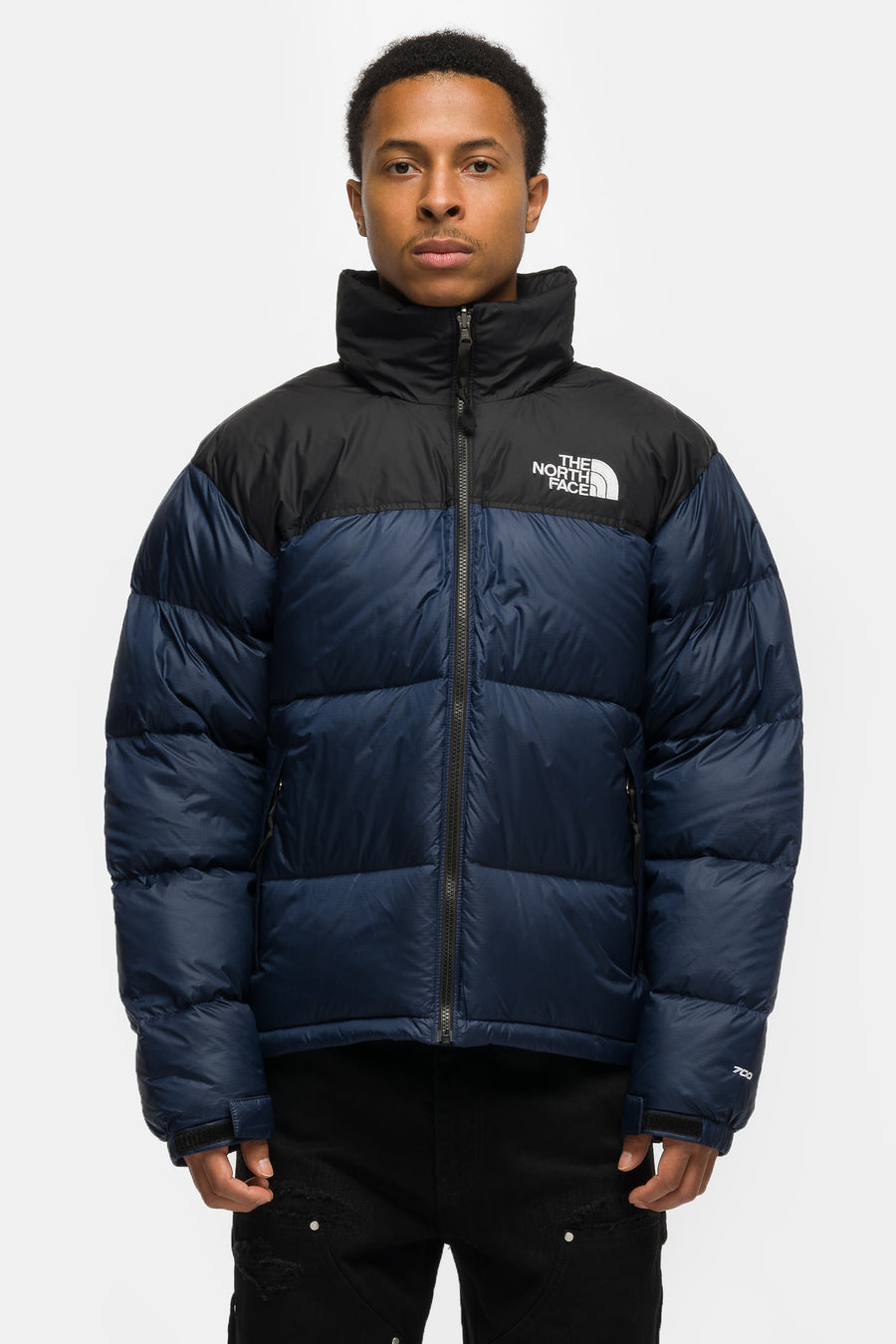 The North Face 1996 Retro Nuptse Jacket in Summit Navy/TNF Black - Notre