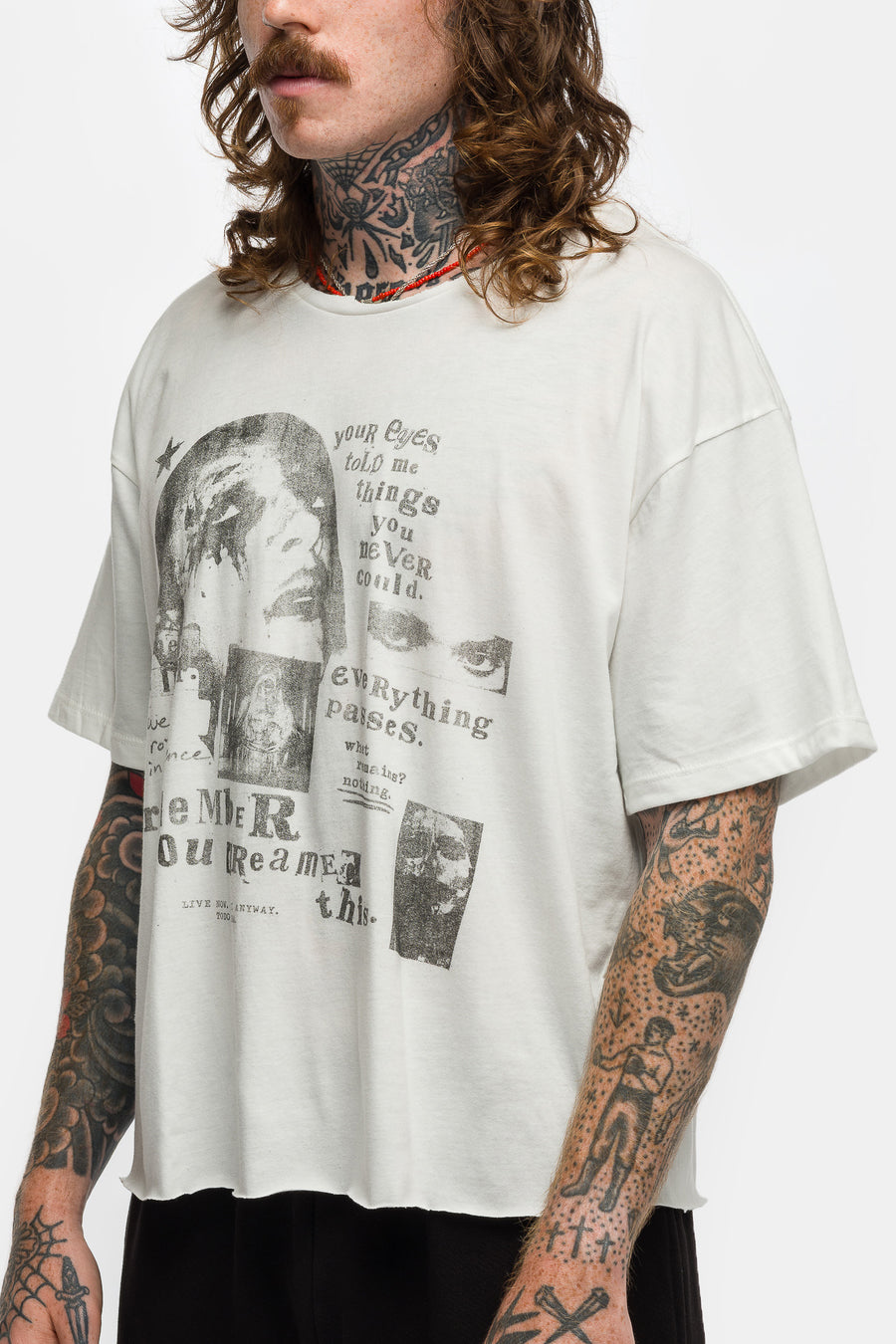 TODO PASA Your Eyes T-Shirt in White - Notre