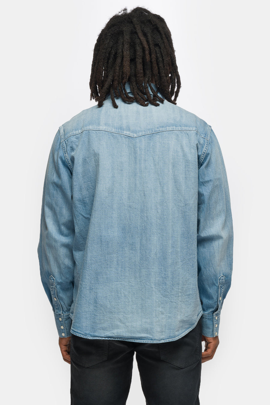 visvim Social Sculpture DMGD Shirt in Light Indigo - Notre