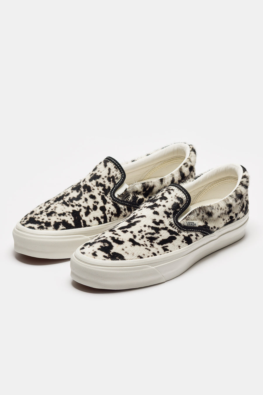Vans Classic Slip-On 98 Sneaker in Pony Hair Black/White - Notre