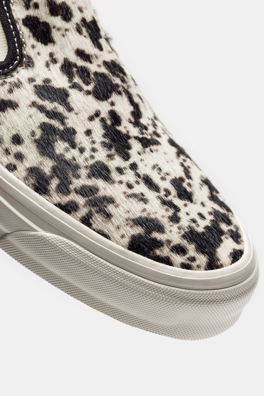 Vans Classic Slip-On 98 Sneaker in Pony Hair Black/White - Notre