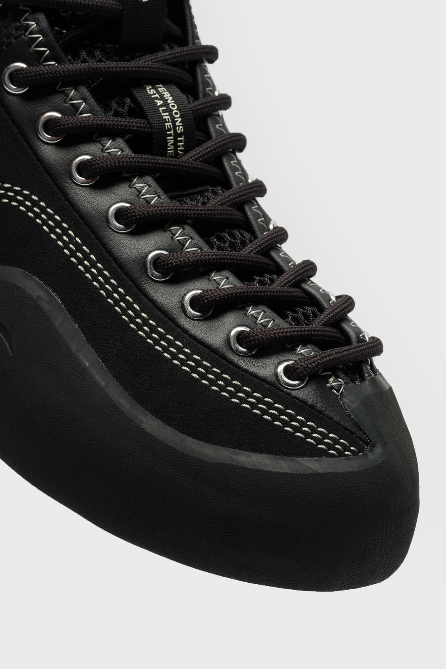 Village PM 1 Mid PM Sneaker in Black/Natural Black - Notre