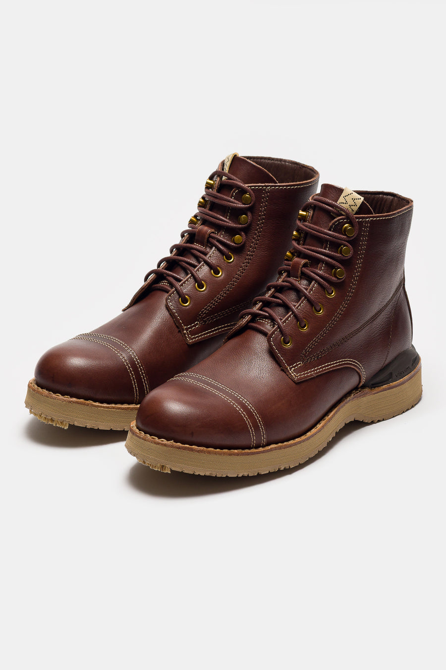 visvim Virgil Cap-Folk Boot in Dark Brown - Notre