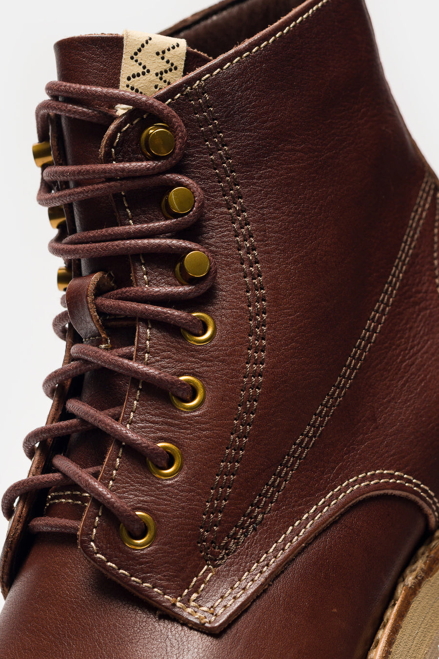 visvim Virgil Cap-Folk Boot in Dark Brown - Notre