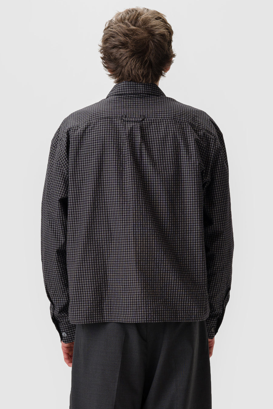 Frame Shirt in Black Check