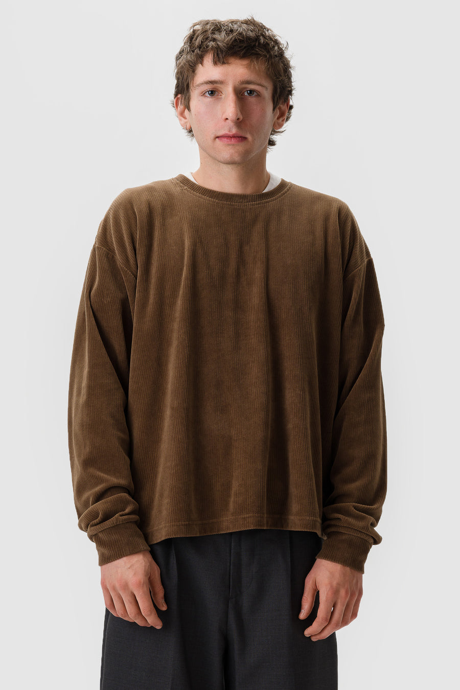 Relaxed LS T-Shirt in Walnut Husk Pile