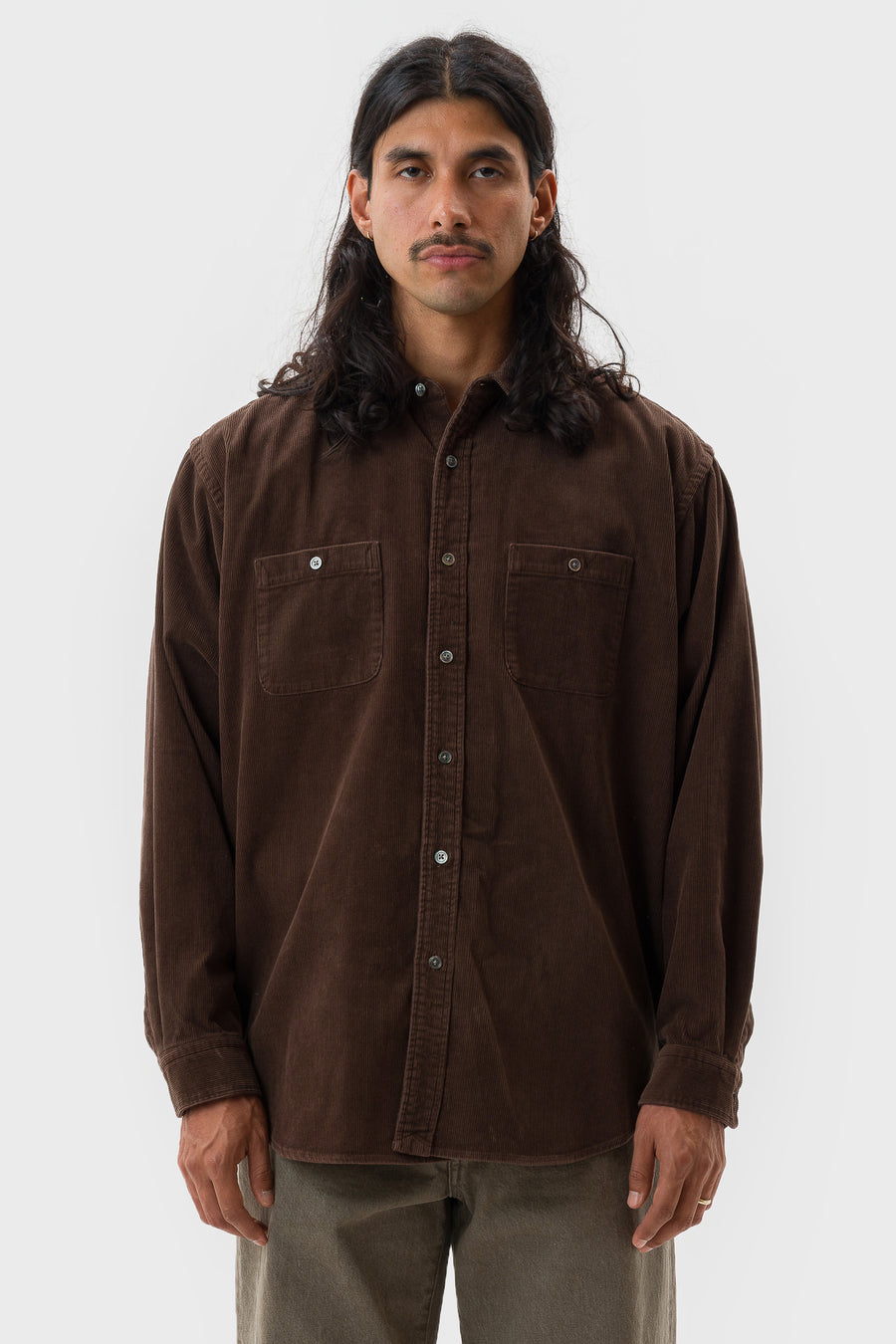 ssstein Vintage Corduroy Shirt in Brown - Notre