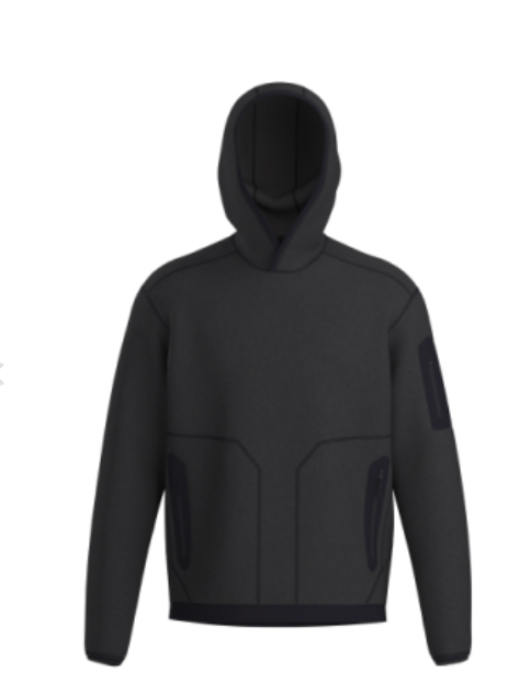 Arc'teryx Covert Pullover Hoodie in Black Heather - Notre