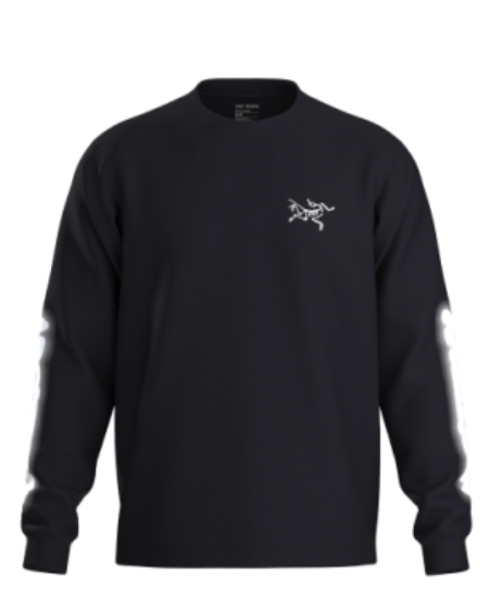 Arc'teryx Kragg Cotton Dream State LS T-Shirt in Black/White - Notre