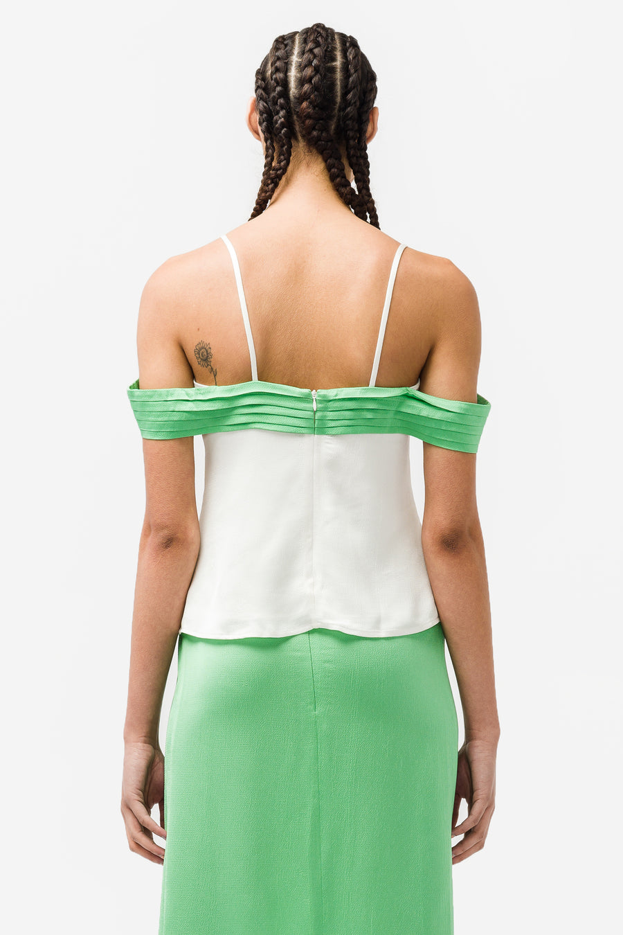 ANNA QUAN Esme Off-The-Shoulder Top in White - Notre